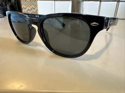 Ray-Ban RB4140 Unisex Sunglasses - Polished Black/Green for  display picture 1