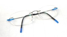 Silhouette Eyeglasses ring less Frames 5500 6660 Gray Blue Colorwave