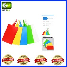 Versatile 100 Mixed Color Plastic Tags for Shipping Labels - Waterproof