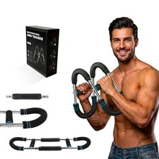 Adjustable Power Twister Bar, 40-130 lbs Arm Trainer for Men  Women, Chest a...