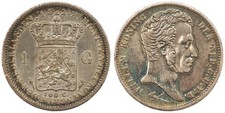 Netherlands - 1 Gulden 1824 - Utrecht, Willem I, Silver