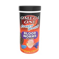 Freeze Dried Bloodworms Fish Treat 0.96oz Aquarium Food