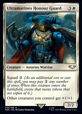 [1x] Ultramarines Honour Guard Near Mint, English Warhammer 40,000 Commander MTG