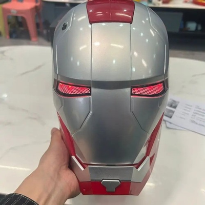 #ad #ad 1:1 Iron Man MK5 Jarvis Deformable Voice Control Wearable Helmet Electroplated $99.73