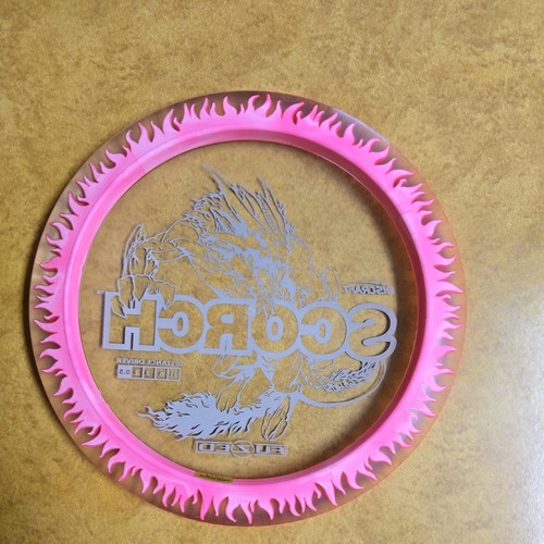 Discraft Fuzed Scorch Purple Stamp Pink Flames 173-174g - Picture 2 of 4