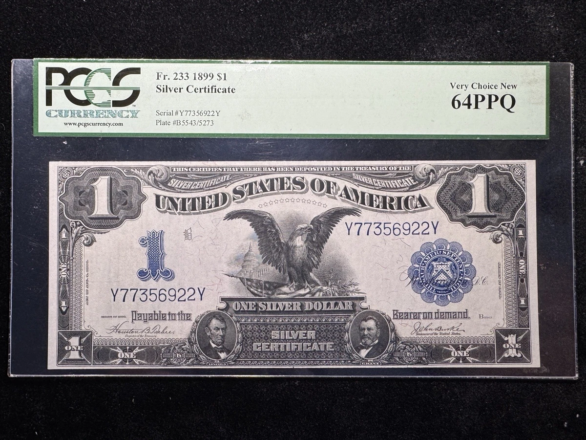 $1 Grade 64 1899 Year US Large Silver Certificates for sale | eBay