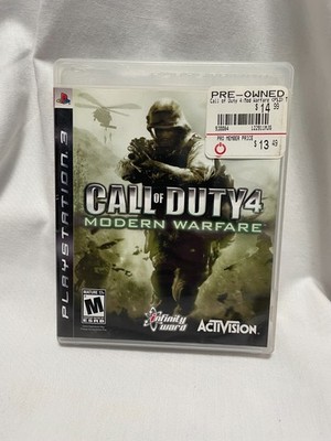 PS3 Call of Duty 4 Modern Warfare with Manual Activision Preowned Tested