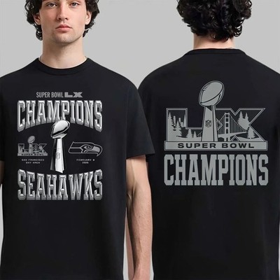 HOT Seattle Seahawks Black Super Bowl LX Champions Locker Room T-Shirt