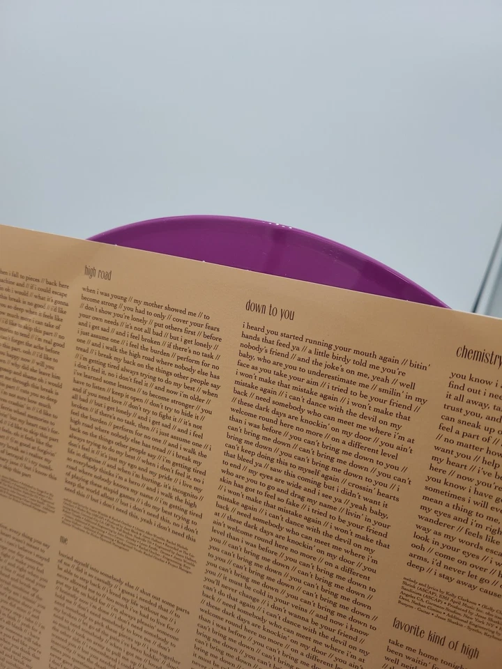 Kelly Clarkson - Chemistry (Limited Edition, Opaque Orchid Vinyl LP) Record USED - Image 3 of 4