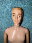 Vintage Ken Blonde Flocked Hair Doll Mattel 1960’s Straight Leg Japan Pats Pendi