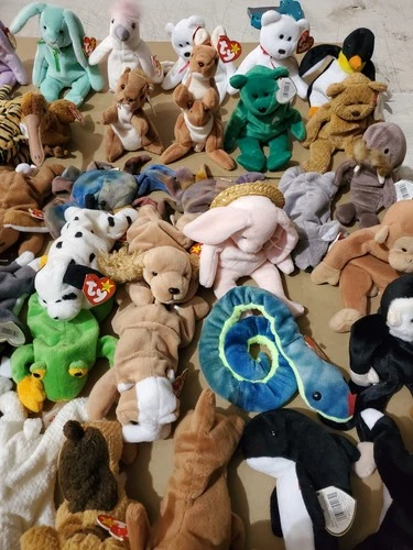 Ty Beanie Baby Lot Of 39 Vintage