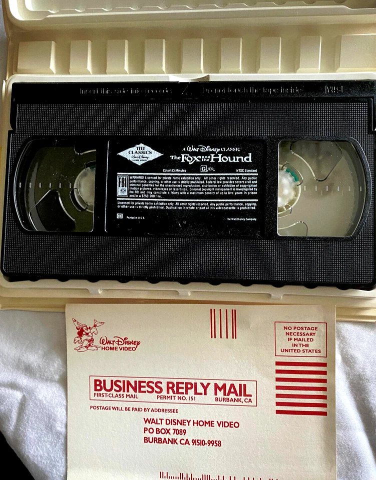 Rare Black Diamond VHS: A Walt Disney Classic: The Fox and the Hound (1994) 2041 - Image 4 of 4
