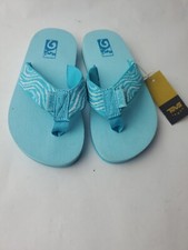 Teva Toddler Girls Blue Slide Sandals Size 11