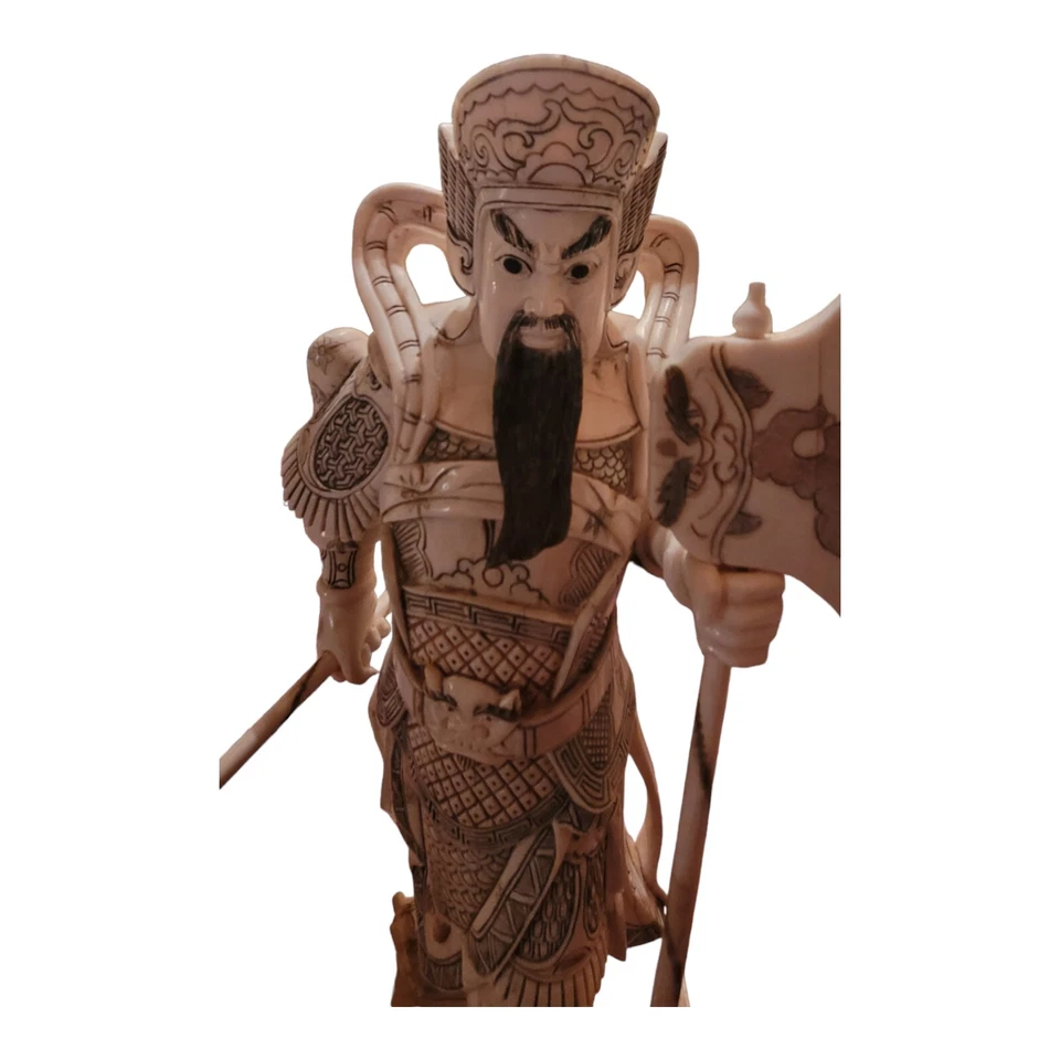 Guerrero chino tallado 'Guan Yu' 100 años más Foto 2 de 4