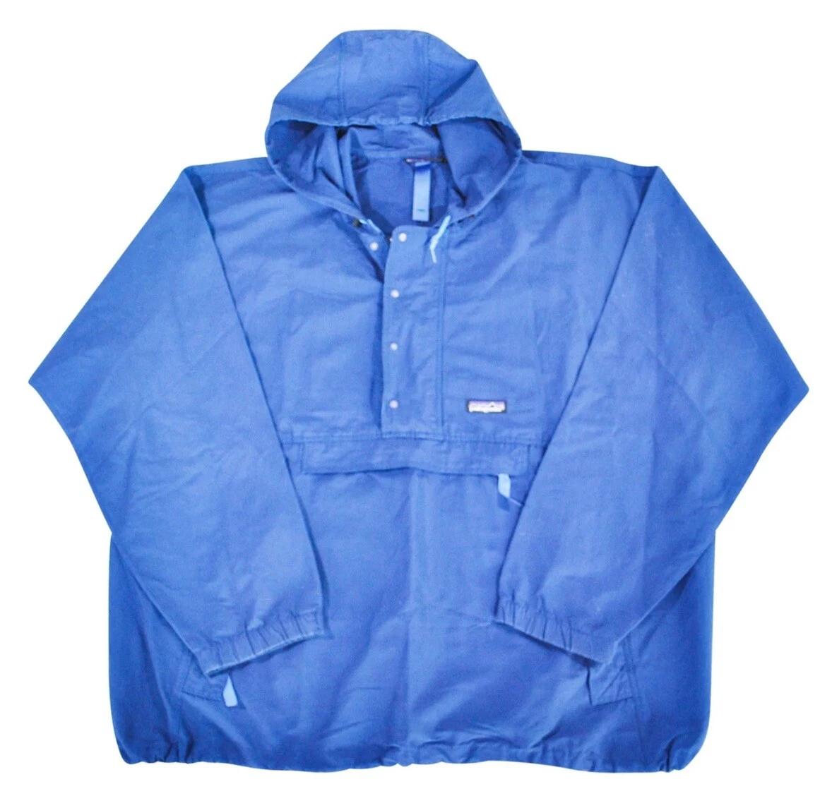 Vintage Patagonia Packable 90s Anorak Blue Snap Zip Blue Jacket Size X-Large