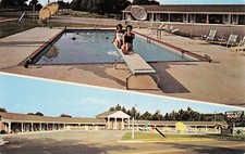 Richland Georgia GA Kay-Lyn Kourt Motel Bathing Beauty Bikini Girls Postcard E29