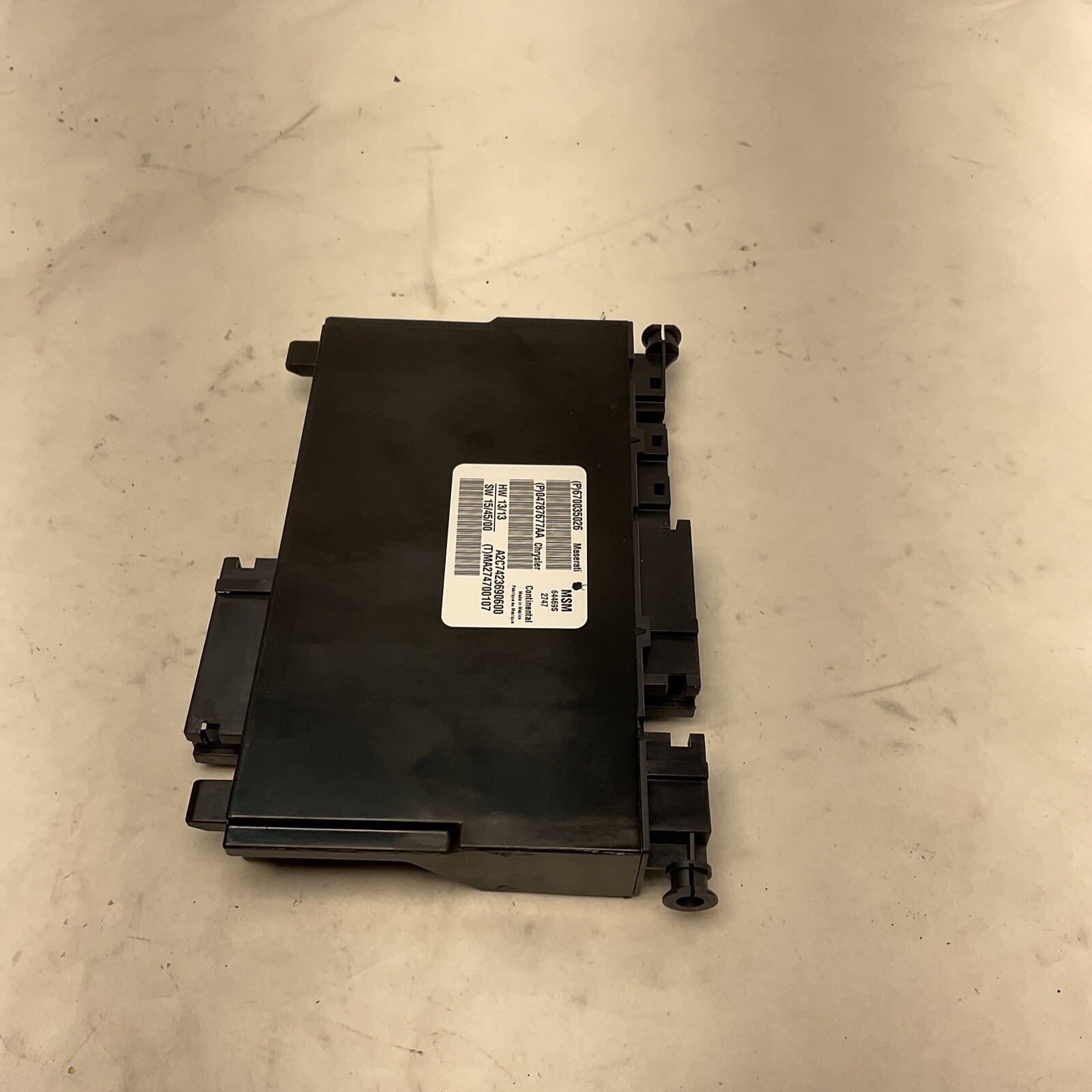MASERATI LEVANTE FRONT LEFT DRIVER SIDE SEAT CONTROL MODULE OEM 2014-2017