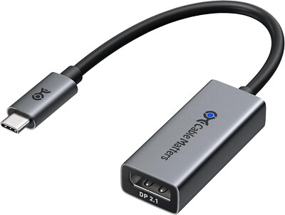Cable Matters 80Gbps USB C to DisplayPort Adapter, 16K@60hz