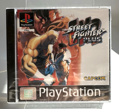 PS1 Street Fighter Ex 2 Plus, Neu und Factory Sealed