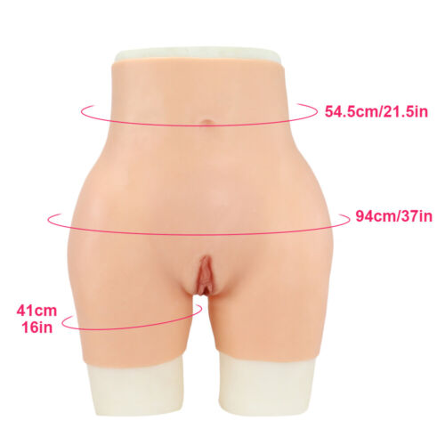 Silikon Höschen Pflaumen Hüften Unterwäsche gefälschte Vagina Hose Pflaumen Gesäß Crossdresser - Bild 7 von 17