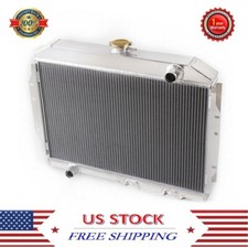 For 1968-1974 Amc Ambassador Matador Rebel Amx 3row Aluminum Radiator Amt