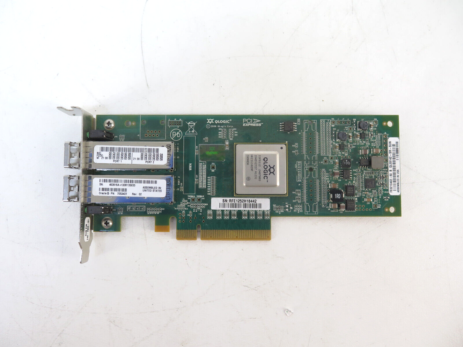 Sun / Oracle 7053422 Dual 10-Gigabit Ethernet PCIe LP SFP+ - 240  