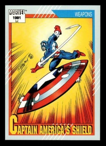 1991 Marvel Impel Series 2 Captain America's Shield Weapon #127 - Picture 1 of 2
