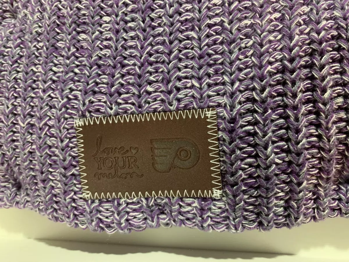 FRAMED Love Your Melon x Philadelphia Flyers Knit Beanie Purple
