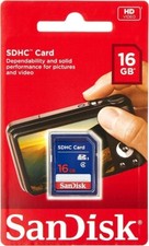 SanDisk - Flash 16 GB - SDHC Flash Memory Card SDSDB-016G