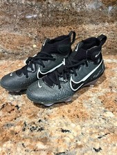 Men's Nike Alpha Huarache NXT Black Metal Baseball Cleats DJ6517-010 Size 7 NEW