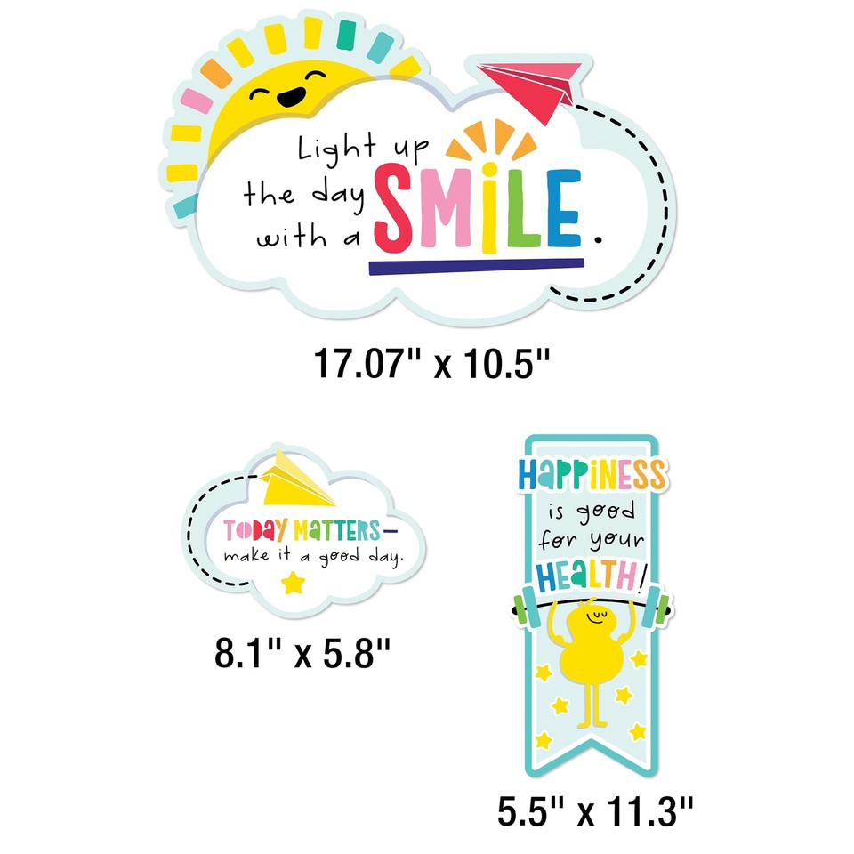 Carson Dellosa Happy Place Motivational Mini Bulletin Board Set (15 ...