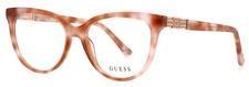 GUESS GU2942 059 Beige Womens Semi Cat Eye Full Rim Eyeglasses 52-16-140 B:42