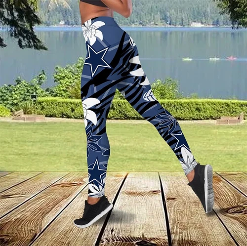 Dallas Football Gym Yoga Pants, Cowboys Football Legging, Dallas Hawaii Team Football Legging
