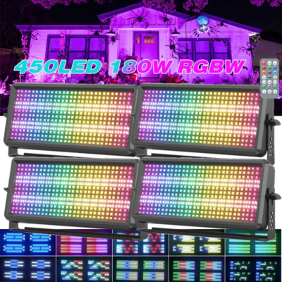 180W RGBW 450LED Wall Wash Light Strobe DMX Stage Beam Light Party Light DJ Show