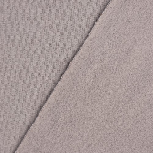 Sweatstoff Soft Sweat Bio einfarbig dünn grau 1,5m Breite - Bild 3 von 4