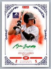 RYAN LASKO Green Ink Rookie On-Card Auto /50 2022 Onyx Vintage EARL Rutgers