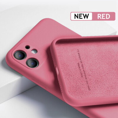 For iPhone 17 16 15 14 13 12 Pro Max 11 Colorful Liquid Silicone Slim Case Cover