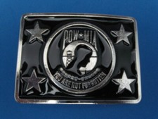 NEW OLD STOCK POW MIA YOU ARE NOT FORGOTTEN METAL BELT BUCKLE MADE IN USA 151