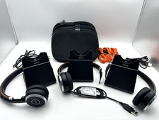 Jabra Evolve 65 SE Stereo Wireless Headset HSC018Wa w/Charging Stand DIV010