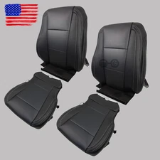for 15-17 Ford F150 Lariat Driver Passenger Perforated Leather Seat Cover Black