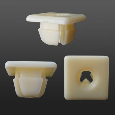 25 Front Bumper License Plate Bracket Nut Clips #14 Screw Grommet For ...