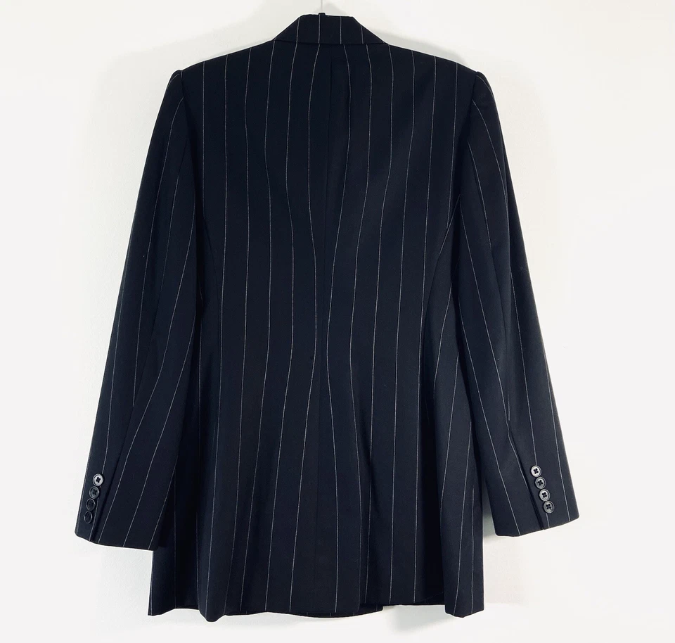 Chaqueta Ralph Lauren Etiqueta Púrpura Mujer’s 8 Blazer Doble Pecho Lana Cachemira Foto 4 de 4