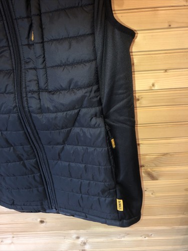 Dewalt Work Gilet Bodywarmer jacket mens Black M - Picture 3 of 5