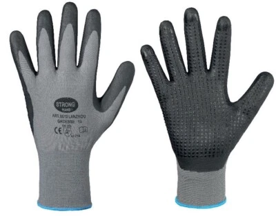 (1Paar=1,94€) 24 Paar STRONG HAND® LANZHOU Nitrilschaumbeschichtete Handschuhe
