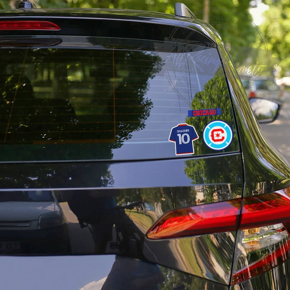 Chicago Fire FC MLS Soccer Football Printed Vinyl Decal Sticker High Quality Kit - Image 4 of 4