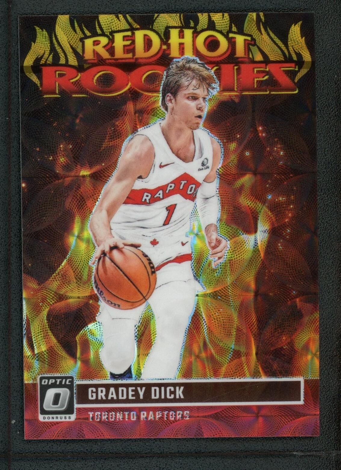 2023-24 GRADEY DICK 62/99 PANINI DONRUSS OPTIC RED HOT ROOKIES RC #13 CHOICE