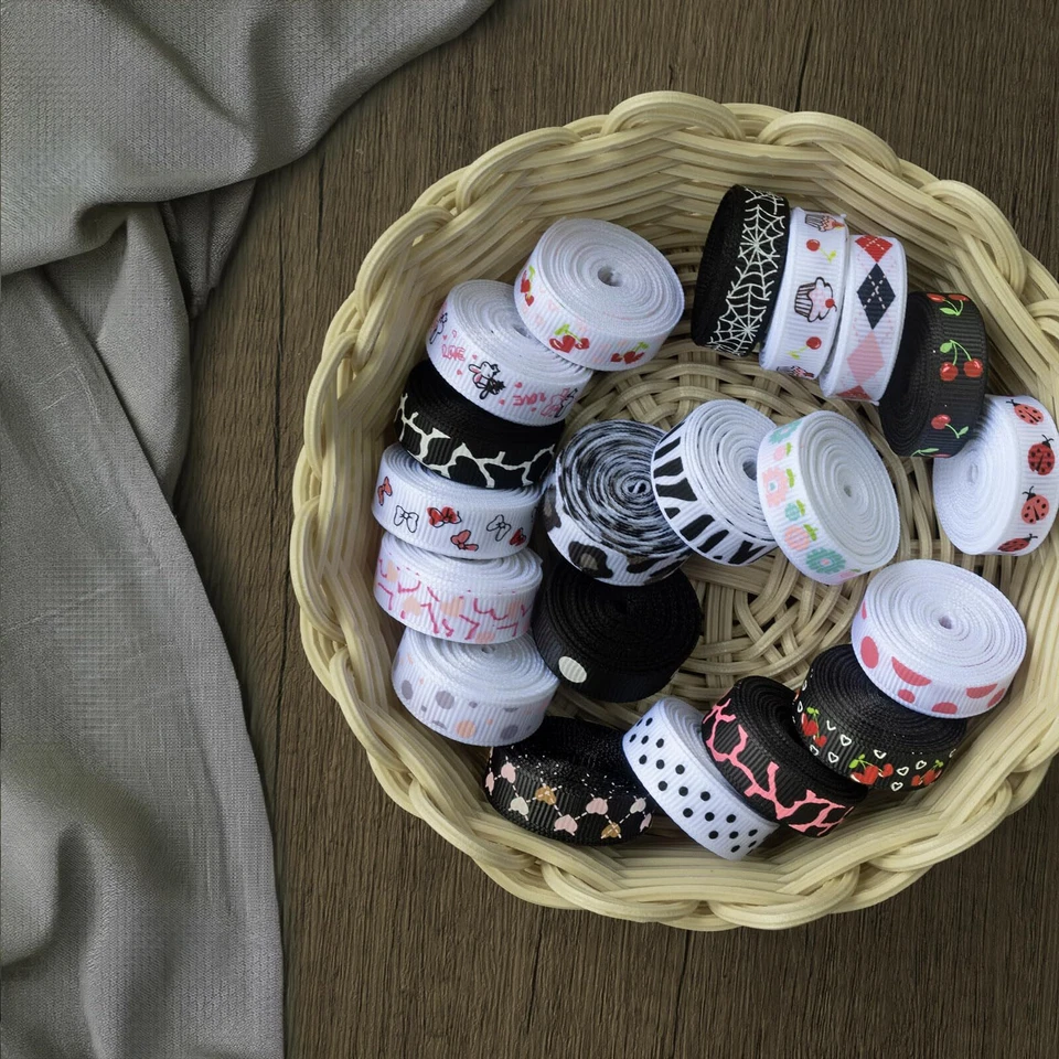 Summer-Ray 180 Yards 3/8" Printed Grosgrain Ribbon Value Pack - Image 3 of 4