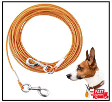 Dog Tie Out Cable,50ft Dog Lead-Heavy Duty Tie Out Cable for for Large Dogs U...