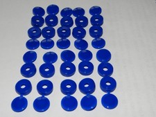 20 CACHE BLEU RIVET VIS PLAQUE D'IMMATRICULATION NEUF