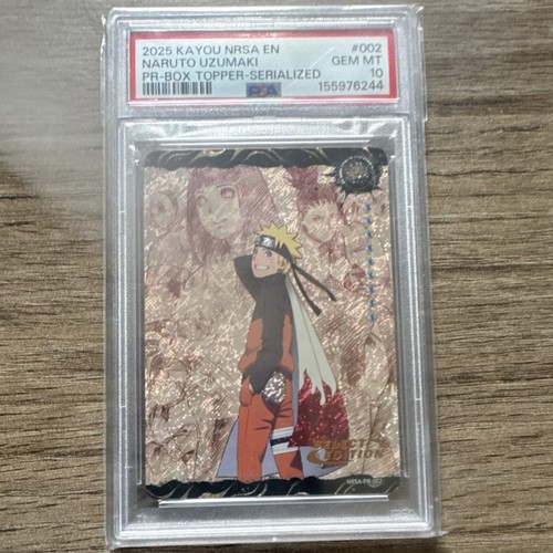 KAYOU 2025 NRSA EN Naruto Uzumaki PR-BOX Topper PR-217 /999 PSA 10